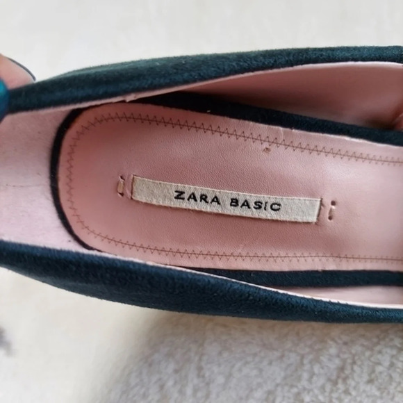 Zara Evergreen Stilletto Vegan Suede Pointed‎ Heels - Picture 2 of 13